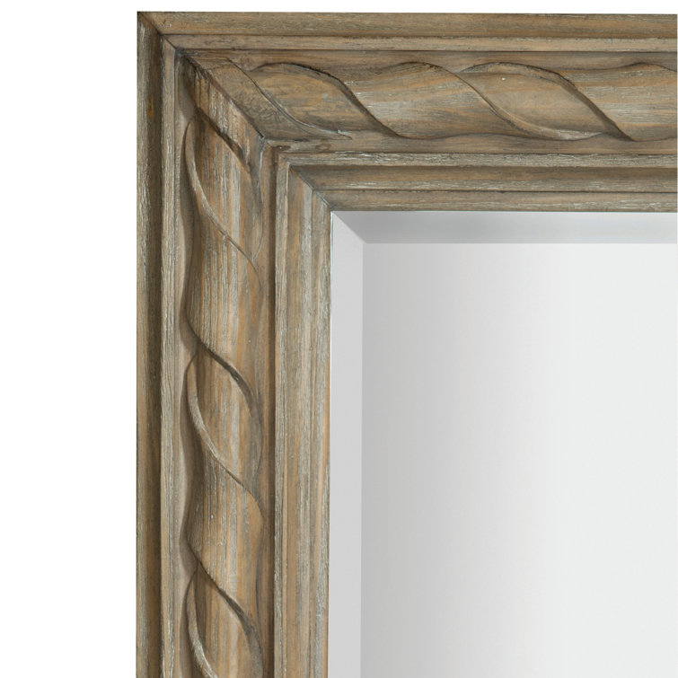 Villa Toscana Brown Pine Rectangular Wall Mirror