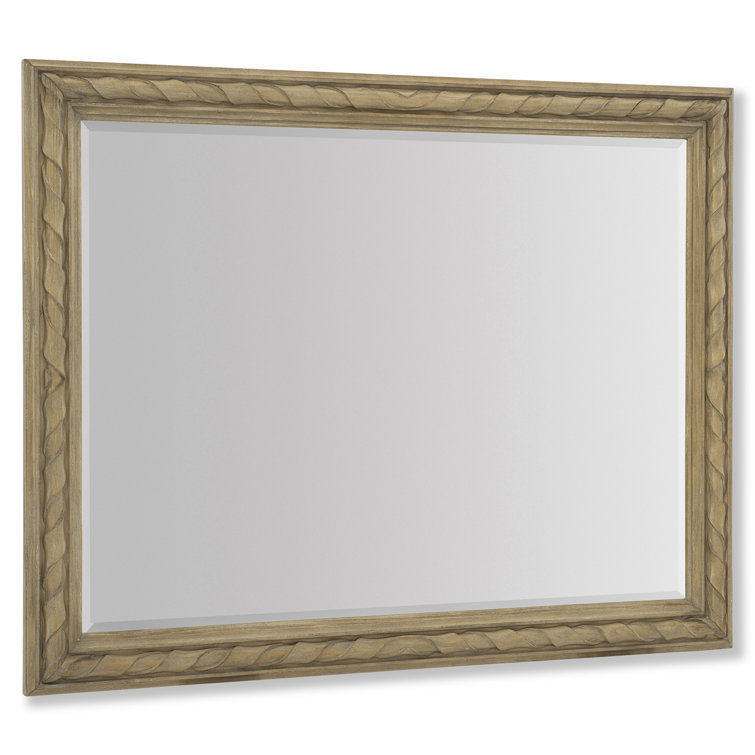 Villa Toscana Brown Pine Rectangular Wall Mirror