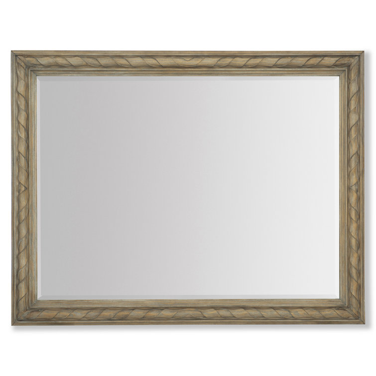 Villa Toscana Brown Pine Rectangular Wall Mirror