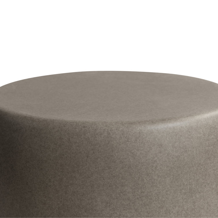 Puerto Brown Round Concrete Outdoor Accent Table