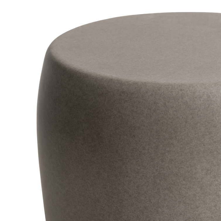 Puerto Brown Round Concrete Outdoor Accent Table