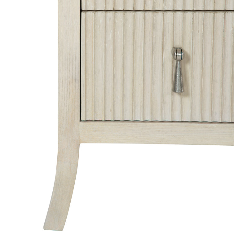 East Hampton Cream Transitional Bachelor's Chest with Beaded Drawers