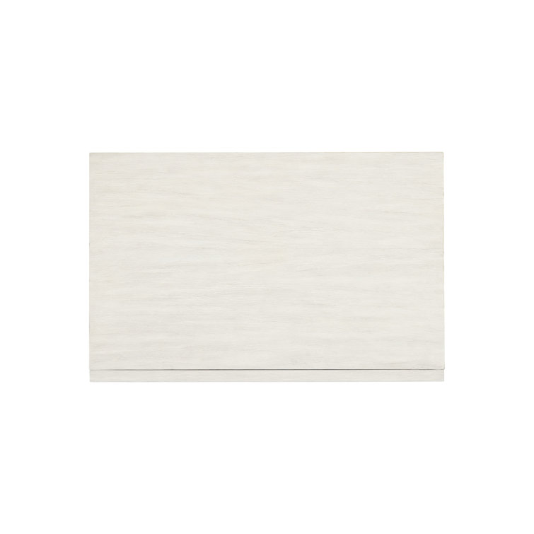 34" Two-Tone Brown and White Solid Wood Nightstand