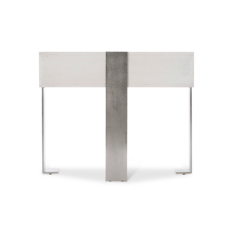 Solaria Transitional Beige 1-Drawer Nightstand with USB Charger