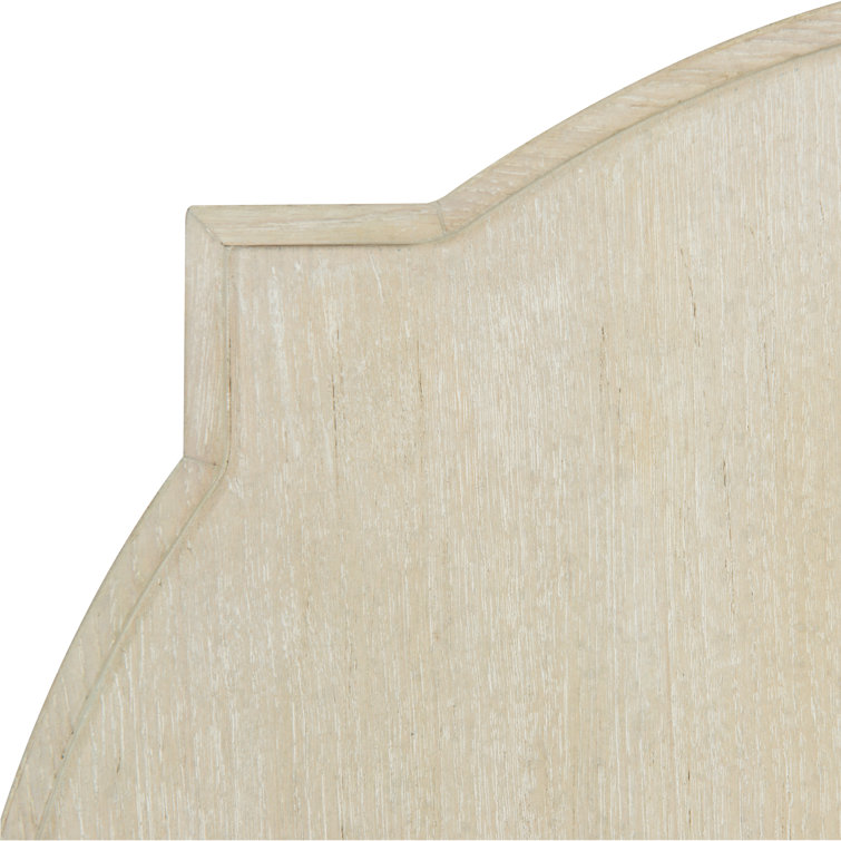 Transitional Cream Round Wood Occasional End Table 22"