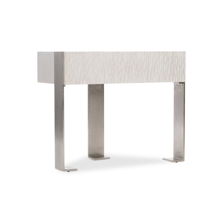 Solaria Transitional Beige 1-Drawer Nightstand with USB Charger