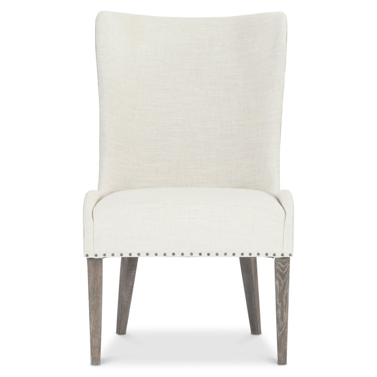 Transitional Beige Albion Upholstered Parsons Side Chair
