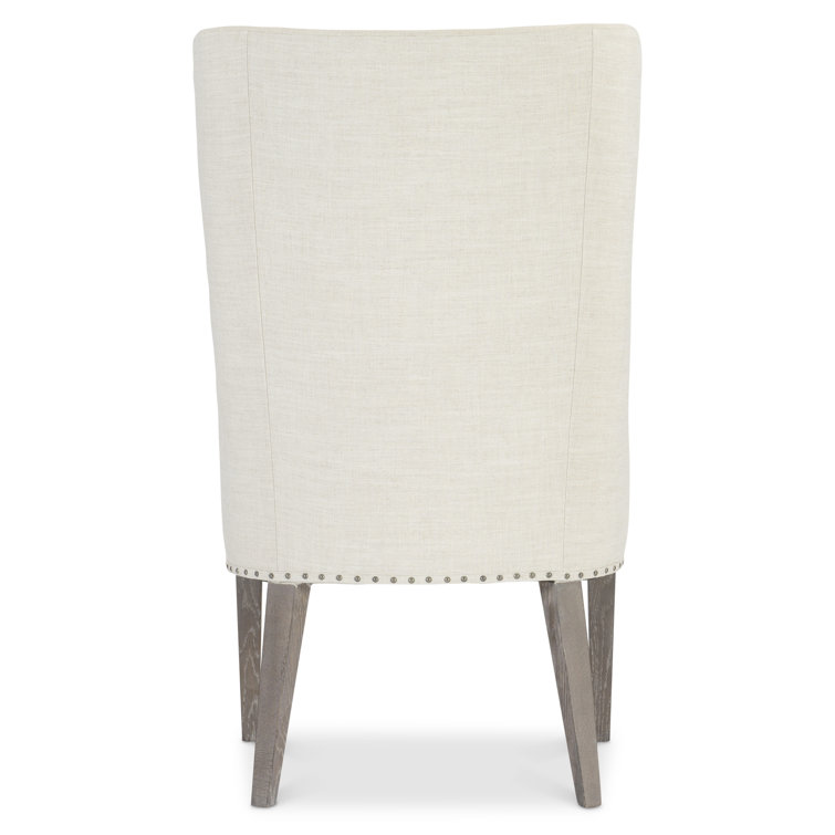 Transitional Beige Albion Upholstered Parsons Side Chair