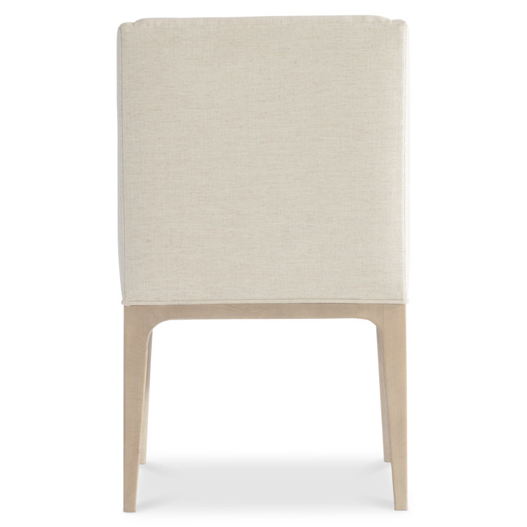 Modulum 23'' White Upholstered Wood Arm Dining Chair