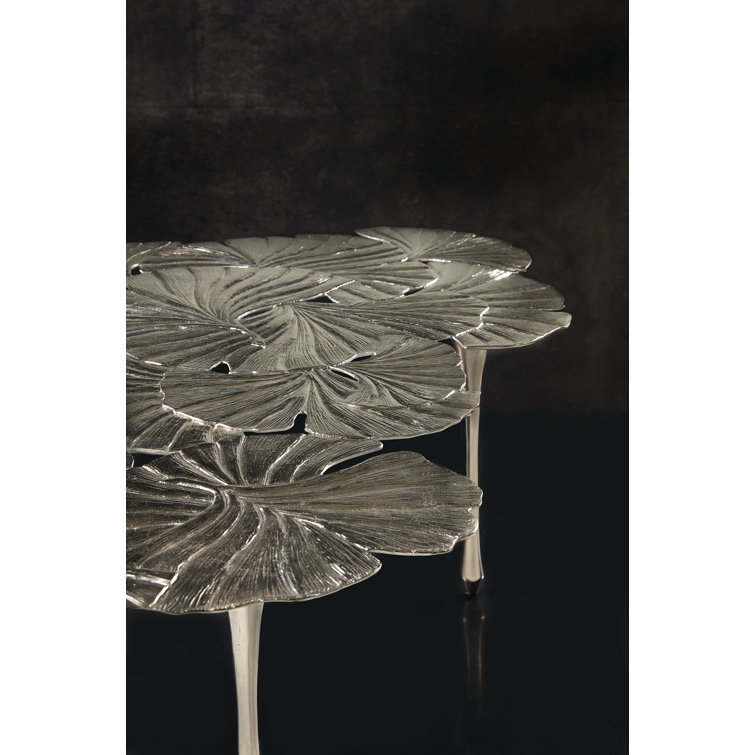 Annabella Satin Nickel Free Form Coffee Table