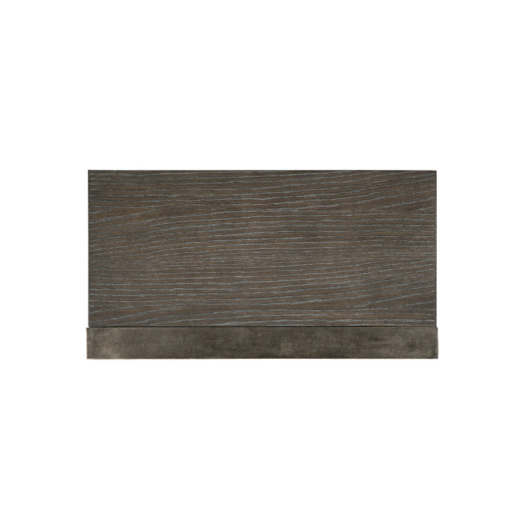 Dixon Transitional 2-Drawer Nightstand in Weathered Charcoal Gray