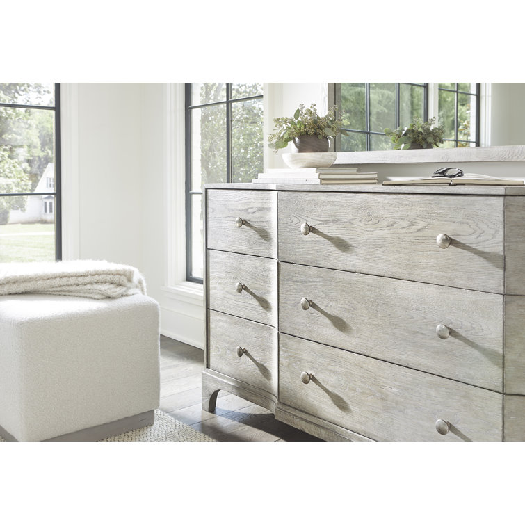 Gray Coastal 9-Drawer Soft Close Dresser