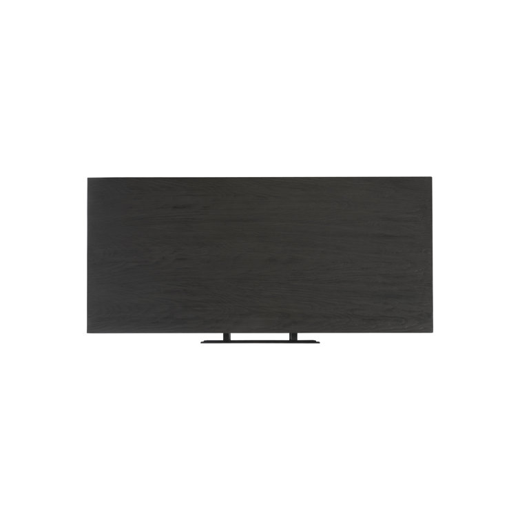 Keali Transitional Black 2-Drawer Nightstand