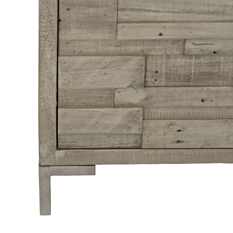 Shaw Transitional 64'' Gray Reclaimed Pine Sideboard