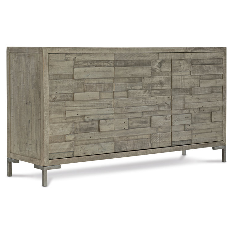 Shaw Transitional 64'' Gray Reclaimed Pine Sideboard