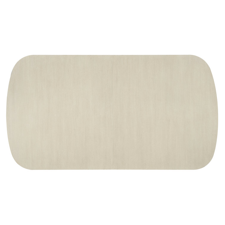 Beige Wood Extendable Rectangular Dining Table