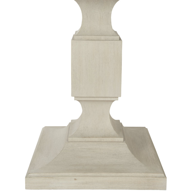 Beige Wood Extendable Rectangular Dining Table