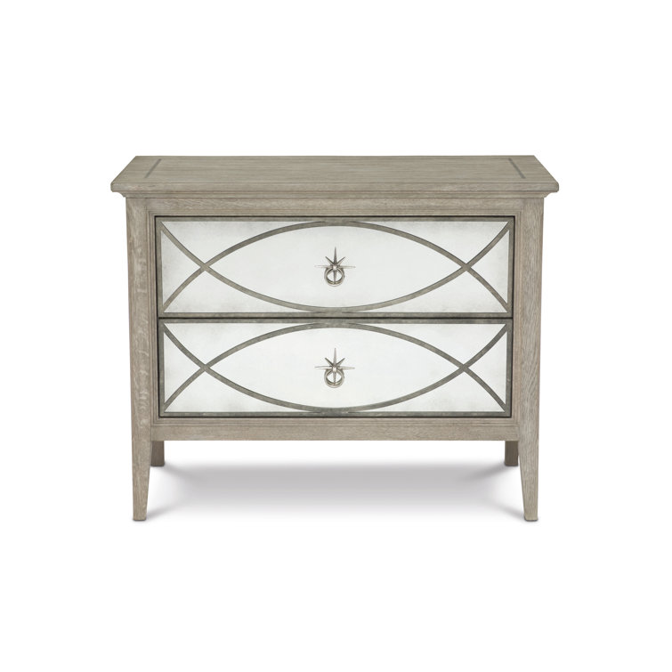 Marquesa 2 - Drawer Bachelor's Chest in Off White/Gray Cashmere