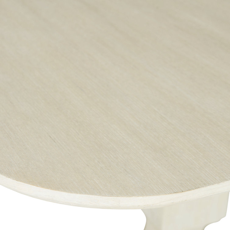 Beige Wood Extendable Rectangular Dining Table
