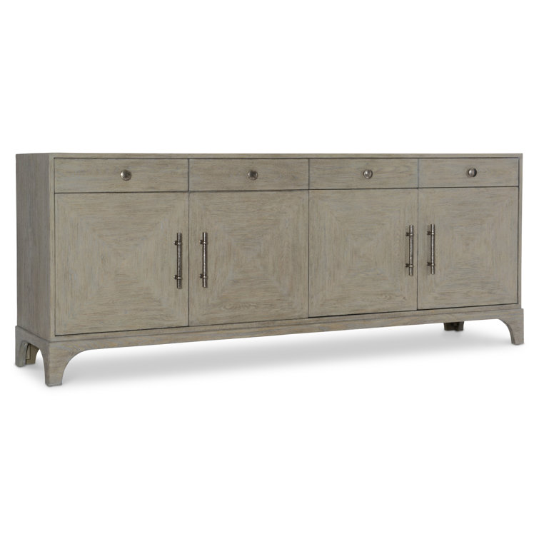 Albion Transitional Gray White Oak Sideboard with Cabinet