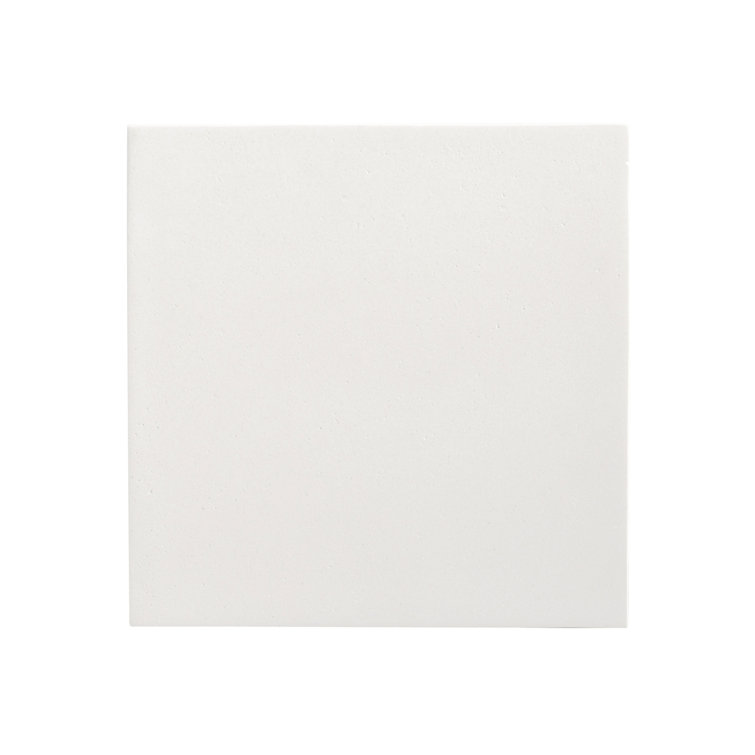 Quarry Cream Square Stone and Metal Contemporary End Table