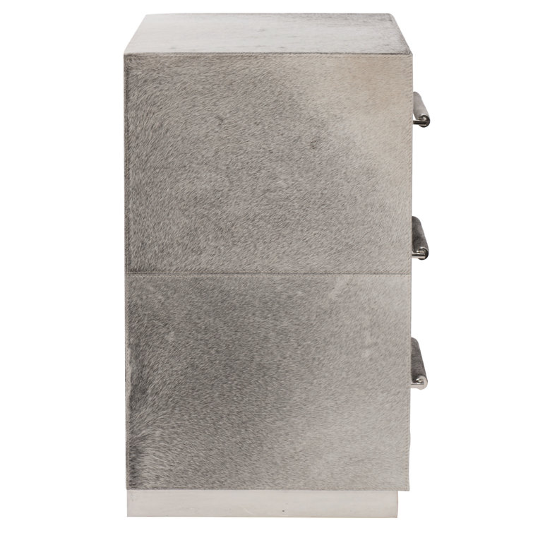 Transitional Beige 3-Drawer Dresser with Felt-Lined Storage