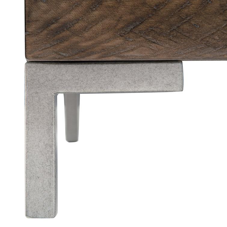 Logan Square Sable Brown Distressed Pine 3-Drawer Nightstand
