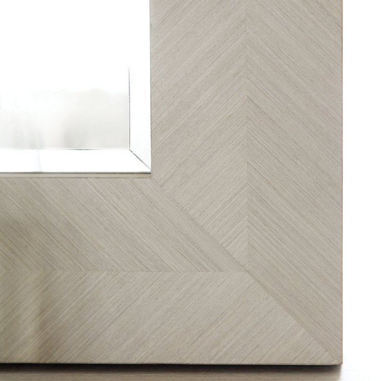 Axiom Transitional Gray Wood Rectangular Dresser Mirror