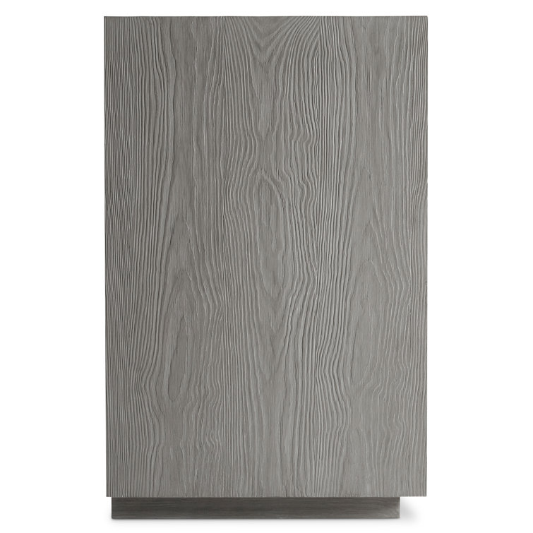 Trianon Contemporary Beige Pine Sideboard with Aluminum Accents
