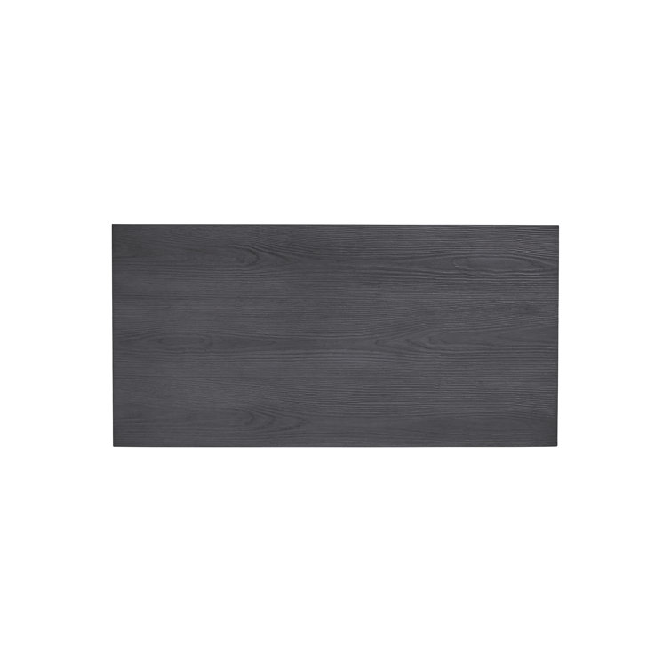 Trianon Contemporary Black Solid Wood 2-Drawer Nightstand