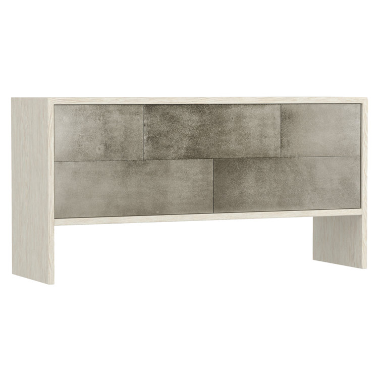 Lowe Transitional Cream 5-Drawer Dresser in Jicama Finish