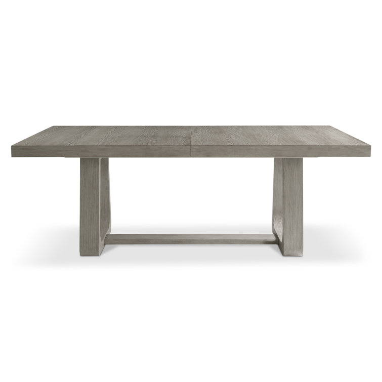 Trianon Modern Rustic Beige Solid Wood Extendable Dining Table