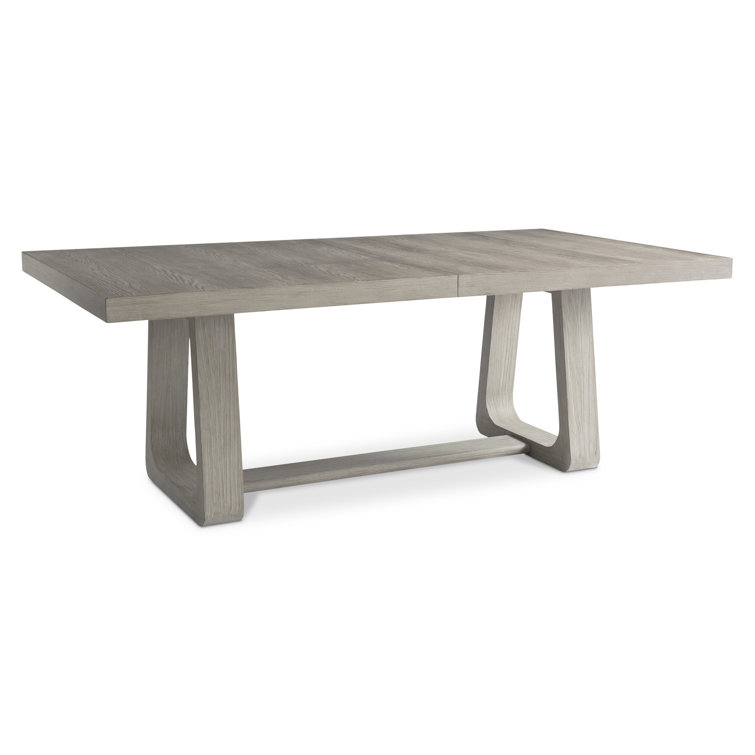 Trianon Modern Rustic Beige Solid Wood Extendable Dining Table