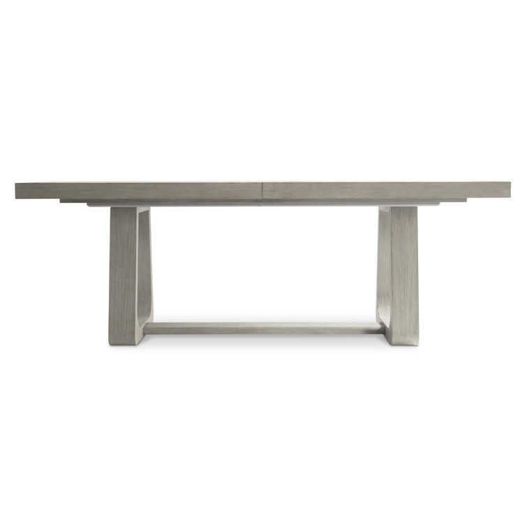 Trianon Modern Rustic Beige Solid Wood Extendable Dining Table