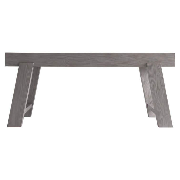 Trianon Contemporary Solid Wood Writing Desk with USB Port, Beige