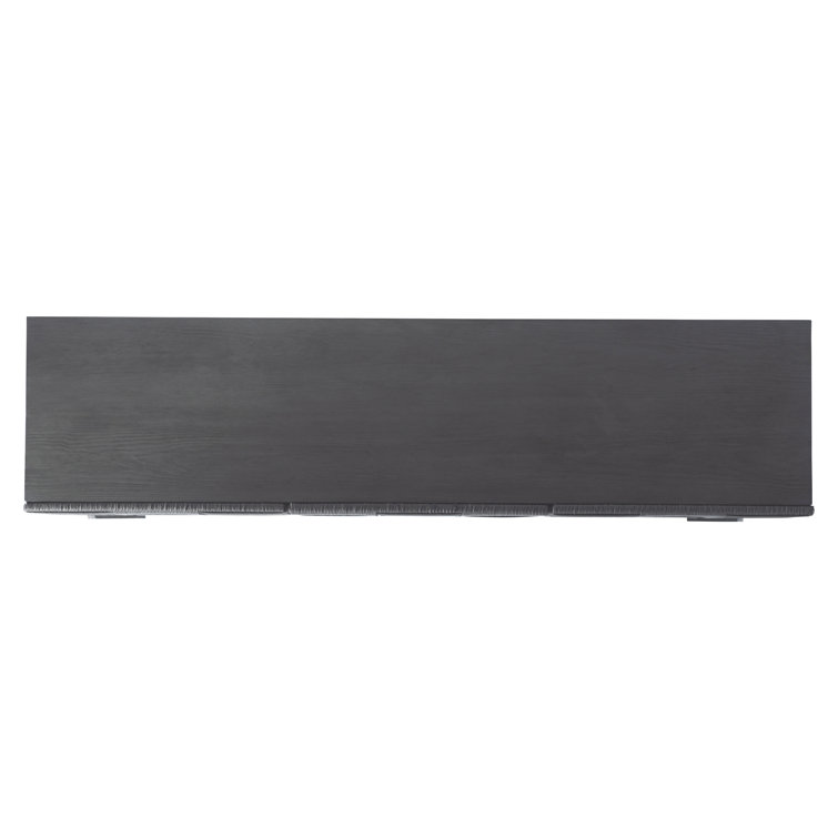 Black Woven Rope Contemporary 76'' Sideboard