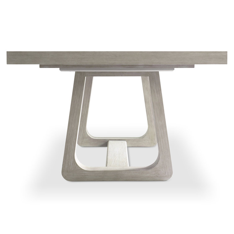 Trianon Modern Rustic Beige Solid Wood Extendable Dining Table