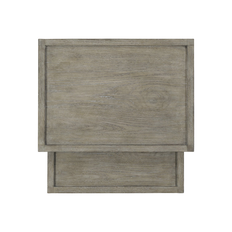 Gray Oak and Metal Rectangular Nesting Tables