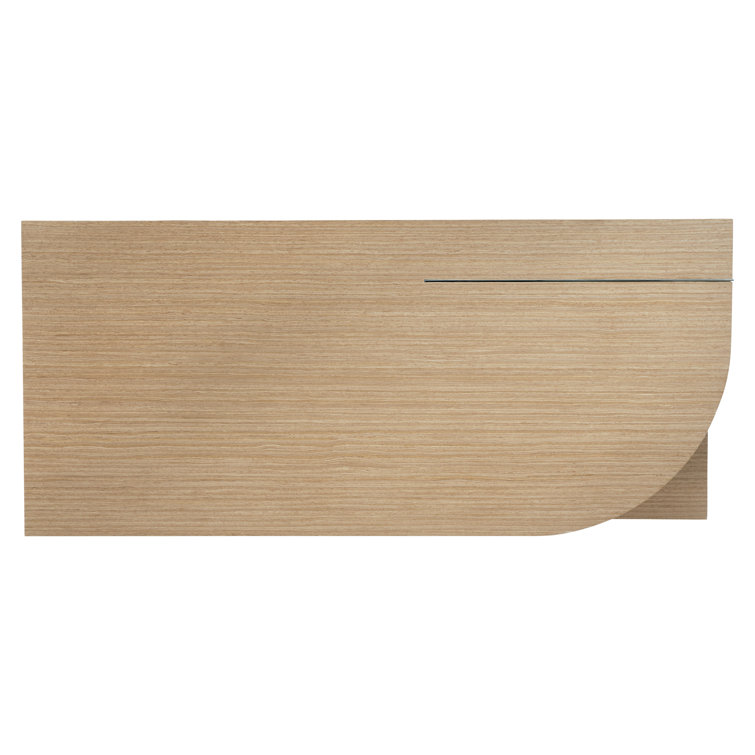 Transitional Modulum Wood Coffee Table in Brown