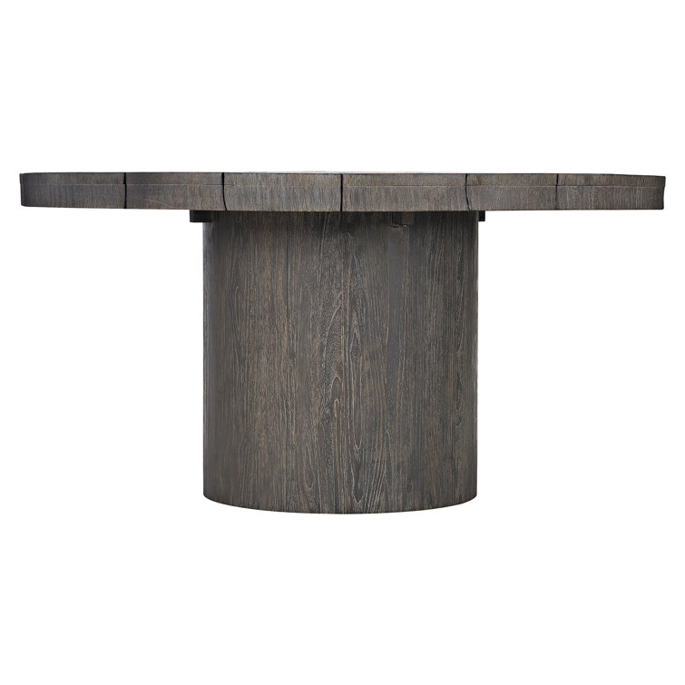 Madura 60'' Round Teak Dining Table in Smoked Truffle