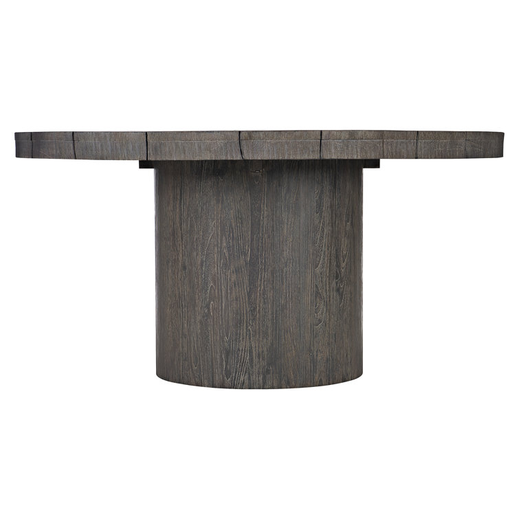 Madura 60'' Round Teak Dining Table in Smoked Truffle