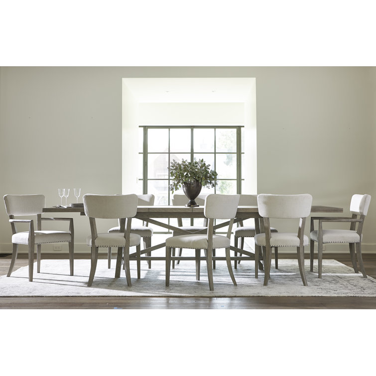 Albion Extendable Weathered Brown Farmhouse Dining Table