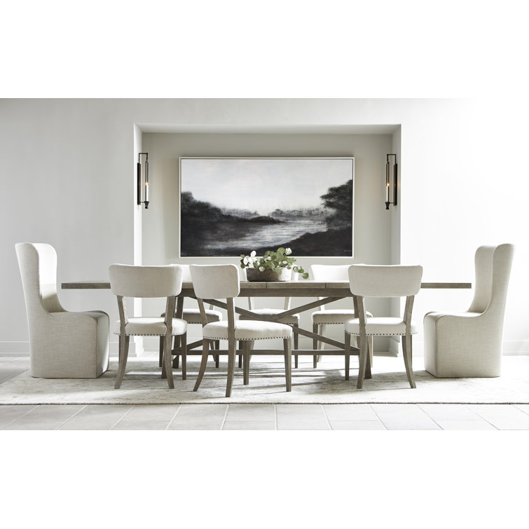 Albion Extendable Weathered Brown Farmhouse Dining Table