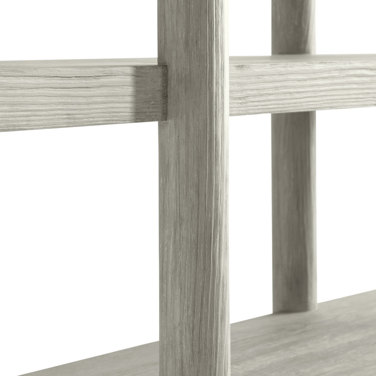 Trianon Contemporary Adjustable Gray Wood Etagere Bookcase
