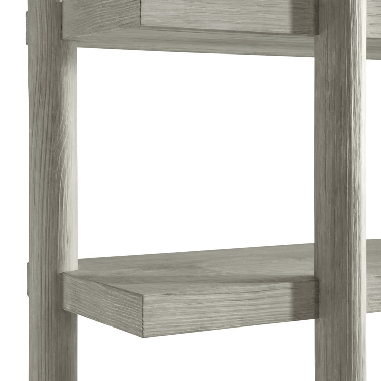 Trianon Contemporary Adjustable Gray Wood Etagere Bookcase