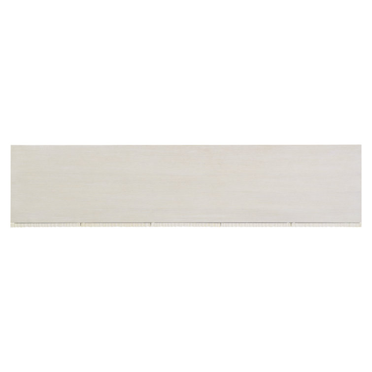 Transitional Cream White Oak Entertainment Credenza with Cabinet