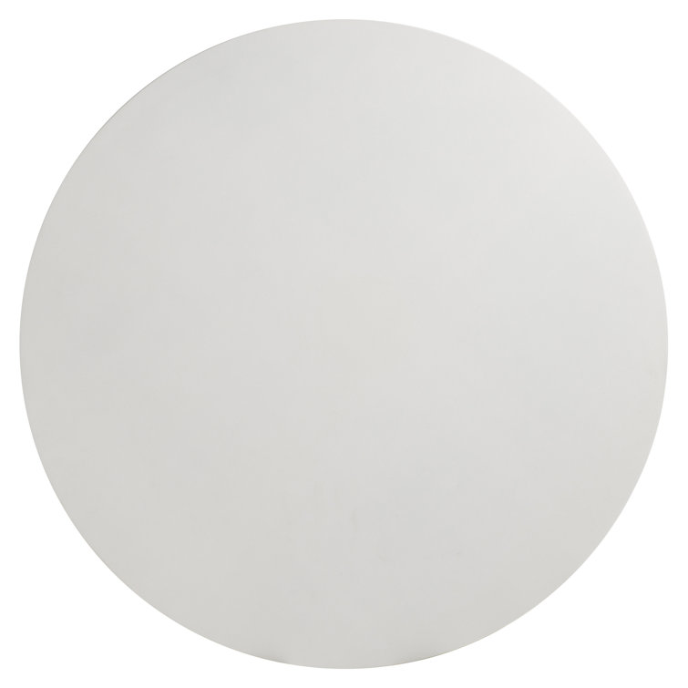 Rochelle 42'' White Glass-Reinforced Concrete Round Cocktail Table