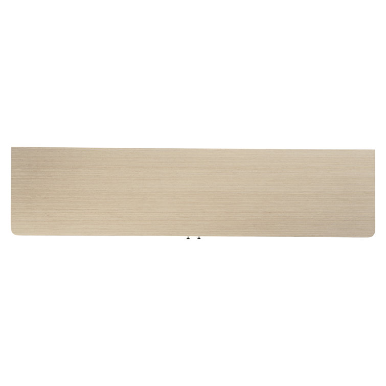 Modulum 82'' White Oak and Faux Stone Sideboard