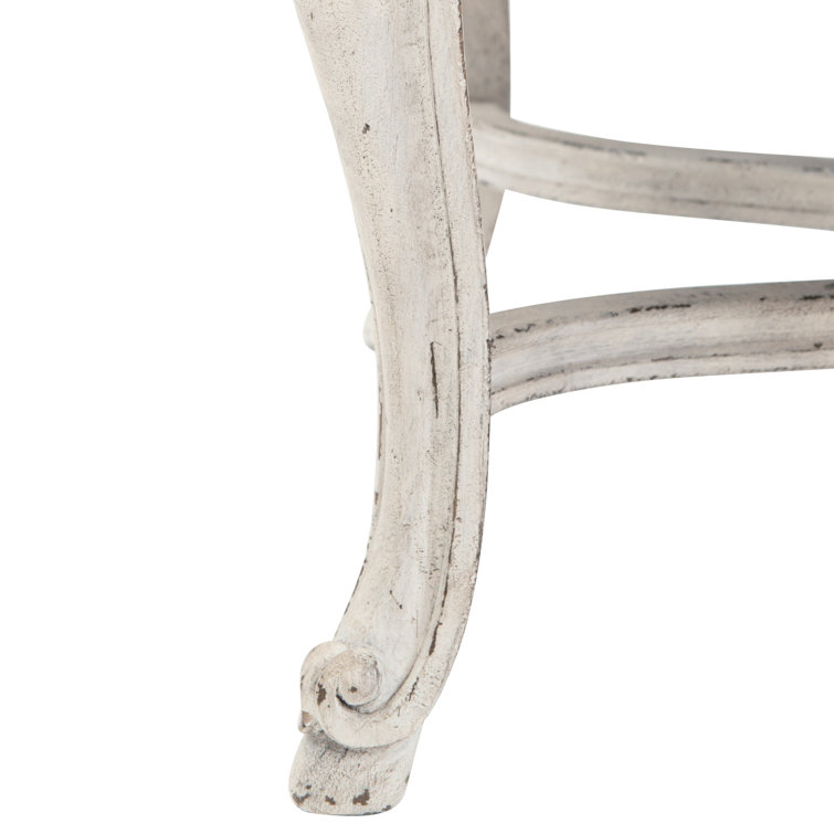 Mirabelle Cream and Gray Handcrafted Upholstered Armchair