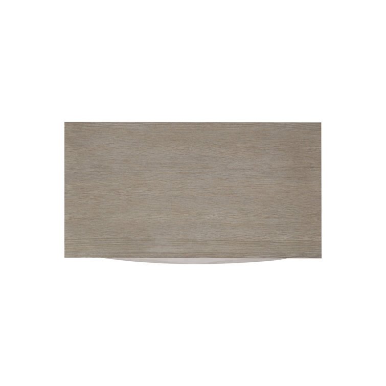 Lunula Flaxen Beige 2-Drawer Transitional Nightstand